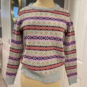 J. Crew Fair Isle Crew Neck Sweater